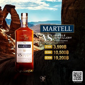 Martell VS ราคา 2 ขวด 3,599 บาท จัดส่งฟรีทะ่วประเทศ
